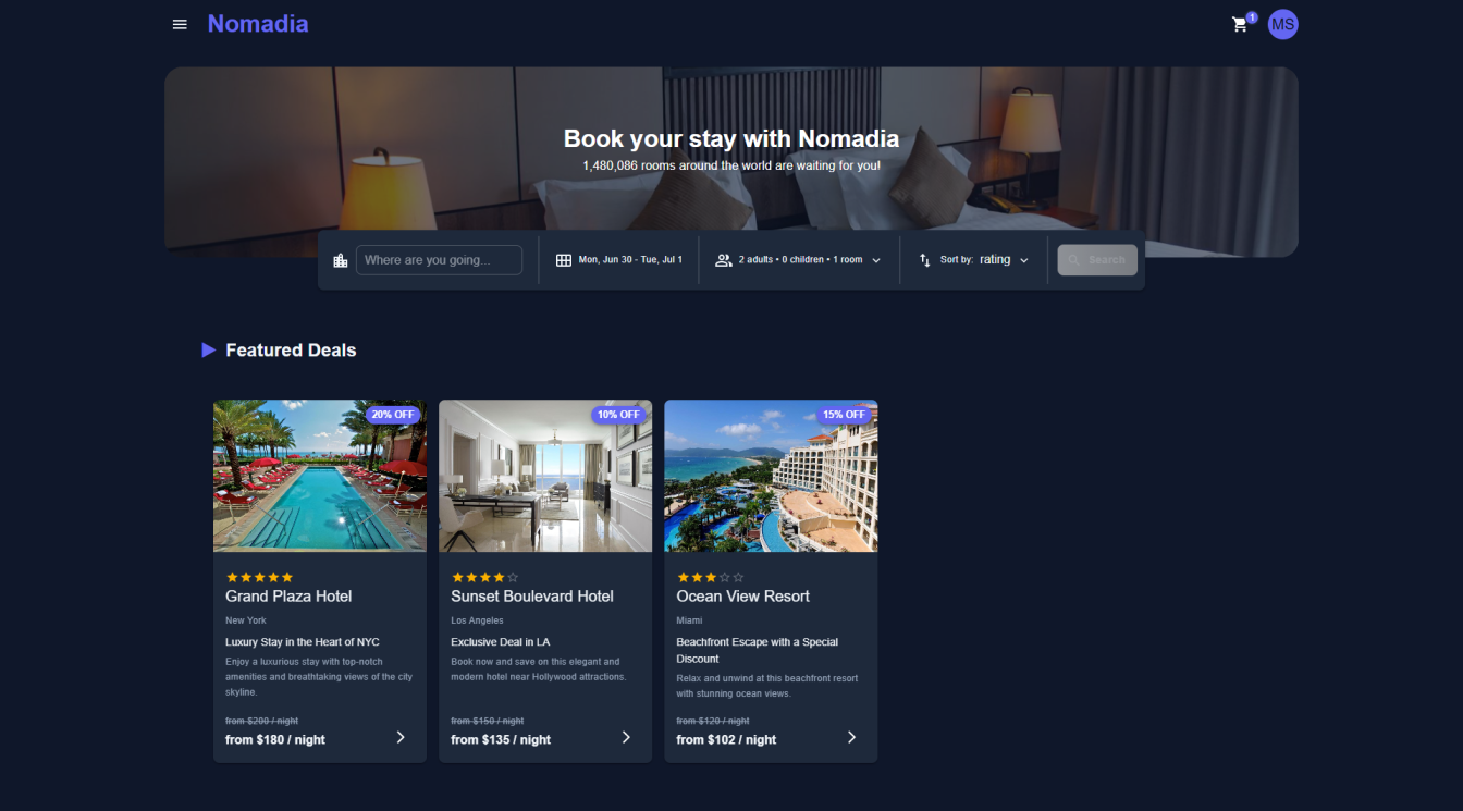 Nomadia Travel Platform